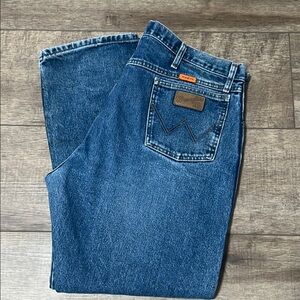 Wrangler  flame resistant Blue Denim Jeans 40x30